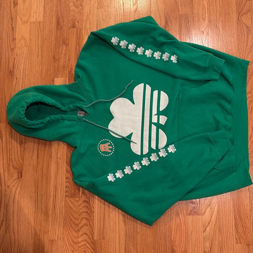 Barstool Shamrock Hoodie Green Men’s XL